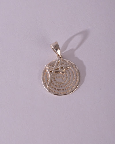 Pingente Medalha da Fé, Prata 925 (foto 1)