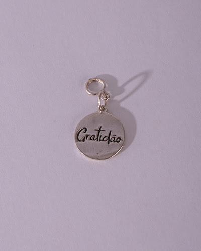 Pingente Medalha Gratidão, Prata 925 (foto 1)