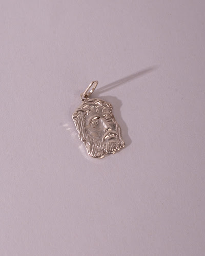 Pingente Face de Cristo, Prata 925 (foto 1)